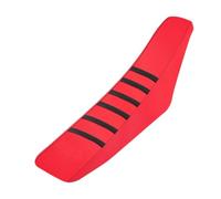 Zynther Cuscino per sedile moto Coprisedile Powerzone Universale Morbido Impermeabile Antiscivolo a Coste Per Moto per Sella(Red-Black)