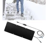 Zyntho Tappetino per sciogliere la neve all'aperto, 1/2/3/4/5 pezzi, antiscivolo, riscaldato, con cavo di alimentazione, design antiscivolo per una maggiore trazione, tappetino invernale per neve