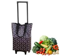 Zyntora Carrello per la Spesa - Carrello Leggero Impermeabile a Rotelle,Carrellino Leggero con Ruote Rotanti | Per La Casa I Viaggi Il Dormitorio L Hotel Il Ristorante L Appartamento E L Affitto