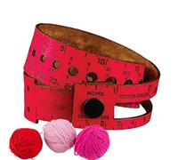 Zyntora Utensile Di Misurazione Per Il Cucito - Forniture Per Cucito Con Righello In Pelle,Strumento Per La Misurazione Delle Dimensioni Degli Uncini - Per Le Attività Di, Maglia, Ricamo