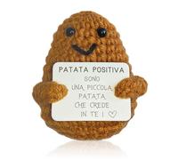 Zynxel Patata Positiva Italiano, Regalo Originale e Divertente, Idea Regalo Donna Uomo Coppia Adolescente Compleanno, Collega Oggetto d'ufficio, Bambola Umoristica e Motivazionale