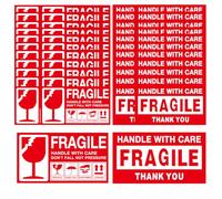 ZYOMVUN Etichette Adesive Fragili Autoadesive, 100 Pezzi, Adesivi Fragile Handle With Care Fragile Adesivi Etichetta di Avvertenza, per Imballaggi e Spedizioni Adesivi di Avvertimento, 90X50 MM