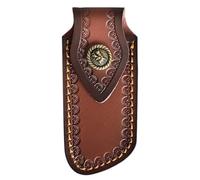 ZYOMVUN Fodero Coltello, Custodia per Coltelli Pieghevole Fondina, Custodia Universale da Cintura, Fodero in Pelle Portatile per Forbici da Potatura o Outdoor, per viaggi, campeggio