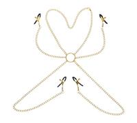 ZYOMVUN Morsetti per labbra, catena di morsetti per capezzoli per clitoride, Stimolatori del Seno per Donne e Uomini, Giocattoli Sessuali Estremi, per coppie gioco piacere