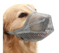 ZYOMVUN Museruola per Cani, Morbida e Regolabile in Nylon Traspirante, Antiabbaio per Evitare Masticino, Impedisce di Mangiare, per Passeggiate e Addestramento