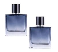 ZYOMVUN Nebulizzatore Profumo, 2 Pezzi, Atomizzatore Profumo, Profumo Portatile Ricaricabile, Vaporizzatore Profumo, 30ml Profumo Quadrato Blu Sfumato, per Viaggiare, Festa, Vita Quotidiana
