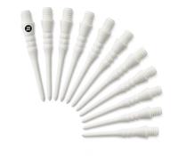 ZYOMVUN Punta morbida per freccette, 100 Pezzi, Filettatura Standard 2BA, Punte di Ricambio, punte in plastica, per Dardiera e Bersaglio Elettronico, accessori per freccette, Bianco