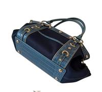 ZYOUQI Borsa da donna con manico superiore, borsa a tracolla, borsa per la spesa, per il tempo libero, pieghevole, ideale come regalo, Blu reale, 30*15