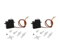 ZYPMoTo 2pcs 2G Digital Servo Stering Gear con 1. 25mm 1. 0mm 3p JST Terminals Jr Plug Compatibile per i Modelli di droni aeromobili ad Ala Fissa RC(JST-1.0mm 3.7V)