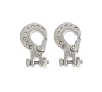 ZYPMoTo Accessorio per Ganci per verricello per Vernice da 2 pc con Un Gancio con Un Gancio con Un Gancio Compatibile con 1 10 RC Crawler Auto Simulazione Decorazione di Simulazione(Silver)