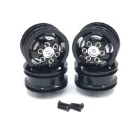ZYPMoTo Ruote Metalliche per Auto RC Compatibili con C14 C24 C34 C44 B14 B24 B16 B36 Modelli 4WD Parti di Upgrade Ruote in Alluminio per Veicoli RC(Black)