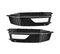 zyppk 1 paio di griglie copertura for fendinebbia paraurti anteriore auto adatte for A4 B8 SLine S4 2012-2015 cornici della griglia dei fendinebbia del paraurti anteriore