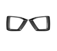 zyppk 2 pezzi copertura griglia fendinebbia paraurti anteriore adatta for A5 S5 2020-2022 cornici della griglia dei fendinebbia del paraurti(Carbon Fiber Look)