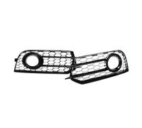 zyppk 2x Griglia copertura fendinebbia paraurti anteriore adatta for A1 8X 2010-2014 8X0807681A 8X0807682A cornici della griglia dei fendinebbia del paraurti(Glossy Black)