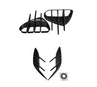 zyppk Coperture spoiler laterali auto adatte for KIA, Stinger GT 2018-2023 cornici della griglia dei fendinebbia del paraurti(Carbon SET)