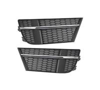 zyppk Coppia griglie copertura fendinebbia paraurti anteriore adatte for A3 SLine 2016-2020 cornici della griglia dei fendinebbia del paraurti(Chrome)