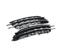 zyppk Griglia di copertura for fendinebbia anteriore for auto adatta for A6 C7 Berlina senza ACC 2012-2015 cornici della griglia dei fendinebbia del paraurti anteriore(Chrome Silver)