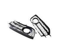 zyppk Griglia fendinebbia paraurti anteriore 2 pezzi adatta for A1 8x 2010-2014 8x0807681A 8x0807682A Accessori a nido d'ape cornici della griglia dei fendinebbia del paraurti