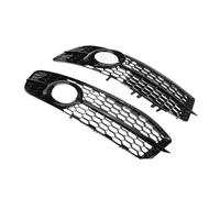zyppk Griglia fendinebbia paraurti anteriore adatta for A6 C6 SLine SFacelifted 2008-2011, griglia di copertura da corsa cornici della griglia dei fendinebbia del paraurti anteriore
