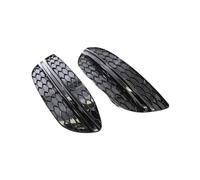 zyppk Griglia fendinebbia paraurti anteriore adatta for telaio Classe C W205 2014-2019 cornici della griglia dei fendinebbia del paraurti anteriore(2pcs Black)