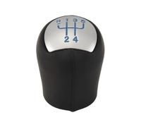 zyppk Leva del cambio con pomello cambio a 5 marce, adatta for Renault, Megane Clio II Twingo Kangoo Logan Blue Leather Manual Car Maniglia superiore del cambio manuale