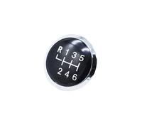 zyppk Pomello cambio Stick Badge Coperchio cappuccio, adatto for Volkswagen, VW, il trasporto, T5 T6 Gp 2003-2019 rivestimento della manopola della leva del cambio(6 speed)