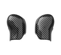 zyppk Rivestimento copertura pomello cambio, adatto for Skoda, Octavia A7 Superb Fabia Maniglia interna fibra Bottoni Copri adesivo rivestimento della manopola della leva del cambio