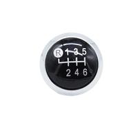 zyppk Tappo pomello cambio Trim Badge Copri testa cromato, adatto for Toyota, Yaris 2009-2013 Corolla Rav4 AYGO C-HR rivestimento della manopola della leva del cambio (6 speed)
