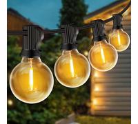 ZYRIVON Catena Luminosa Esterno, 33FT/10M Luci da Esterno Giardino con 20+2 G40 LED, 2700K Bianco Caldo Luci Giardino, Impermeabile Luci Esterno Interno per Natale, Matrimonio, Festa, Patio