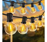 ZYRIVON Catene Luminose 30M Luci da Esterno Con 50+3 G40 LED 2700K Bianco Caldo