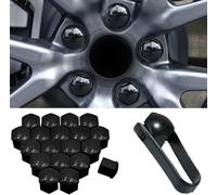 ZYSHJ 20 Pezzi Copridado Ruota per McLaren 600LT 620R 765LT Senna 750S 650S, Copridadi per Pneumatici Copertura Dado Ruota Copridado Protezione Strumento,A/Black-19mm