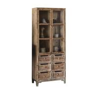 ZYSKABQ Buffet Simple Storage ristorante Soggiorno soggiorno vecchio mobile retrò in legno massiccio di vetro in vetro mobile per pavimenti APARADORES PARA COMEEDOR Octopus feet