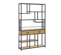 ZYSKABQ Libreria creativa in stile industriale in metallo portanate sparazzine mobile per vino per vino multistrato soggiorno semplice ssush shelves (b, 120 * 30 * 200cm) Octopus feet