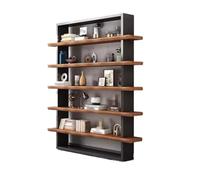 ZYSKABQ Libreria per ufficio di deposito per pavimenti rack semplice ferro in stile industriale soggiorno in legno solido scaffali a più livelli scaffali Octopus feet
