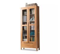 ZYSKABQ Libreria tutta libreria in legno massello Nordic Oak Glass Door Bookcase Bookshelf Storage Armabiet Armadio Nordic Simple Bookshelfshels (B) Octopus feet