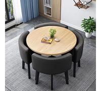 ZYSKABQ Modern Office Reception Room Club Tavolo e sedie Set Spazio Risparmio piccolo Tavolo della sala riunioni per casa Balcone Balcone Cafe Room Room Opzione di colore nero Octopus feet