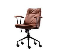 ZYSKABQ MODERNA Home Office scrivania con ruote e Black Metal Base Black Ergonomic Regolabile scrivania girevole PU PETH CEATH PEAD (arancione) Octopus feet
