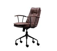 ZYSKABQ MODERNA Home Office scrivania con ruote e Black Metal Base Black Ergonomic Regolabile scrivania girevole PU PETH CEATH PEAD (arancione) Octopus feet