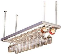 ZYSKABQ Piacella d'evanessioni sospese con supporto per asino per il vino in vetro amanti del vino mobili e soffitto a soffitto a bordo stampo per vino per vino/gancio di vetro in metallo/calice del