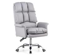 ZYSKABQ Poltrona direzionale ergonomica con sedia da scrivania girevole in pelle PU extra imbottita reclinabile a 145° per computer Octopus feet