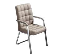 ZYSKABQ Poltrona ergonomica in tessuto per ricevimento degli ospiti con braccioli per ufficio, scuola, atrio, uso commerciale, colore: blu