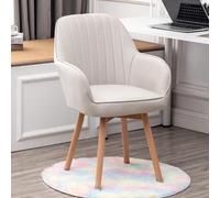 ZYSKABQ Poltrona Mid Century in velluto per scrivania Vanity, comoda sedia imbottita con base girevole in legno, design moderno e carino (blu) Octopus feet