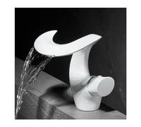 ZYSKABQ Rubinetto per Bagno con beccuccio a Cascata, Rubinetto per lavabo in Ottone con Maniglia Singola, Rubinetto per lavabo con Rubinetto per Camper, Oro Spazzolato Octopus Feet