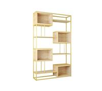 ZYSKABQ Scaffale in ferro battuto nordico scaffale libreria per ufficio soggiorno scinione scalettiera multistrato di scarico di scarico di librerie (a, 120 * 30 * 200cm) Octopus feet