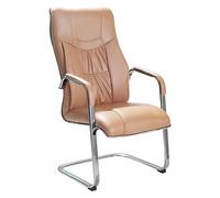 ZYSKABQ Sedia braccio di ricevimento ospite ergonomico con supporto lombare per la biblioteca della sala d'attesa per ufficio barbiere in pelle marrone Octopus feet