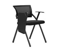 ZYSKABQ Sedia da conferenza pieghevole con bracciolo per tablet e imbottitura in rete Sedia da scrivania ergonomica per studio e formazione scolastica, ufficio domestico. Octopus feet