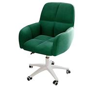 ZYSKABQ Sedia da gioco ergonomica girevole per computer per adulti con braccioli in tessuto di cotone e lino traspirante, seduta morbida per casa e studio, piedi di polpo scuro