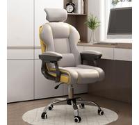 ZYSKABQ Sedia da gioco girevole regolabile con supporto posteriore in pelle e cuscino in lattice Design ergonomico per comfort e supporto Octopus feet
