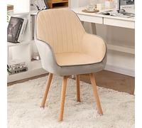 ZYSKABQ Sedia da pranzo girevole in legno di metà secolo con sedile imbottito Poltrona moderna e confortevole per scrivania Vanity Velluto rosa 16x16x34 pollici Octopus feet