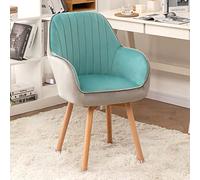 ZYSKABQ Sedia da pranzo girevole in velluto Poltrona moderna imbottita per scrivania Vanity Comoda sedia in legno stile metà secolo senza ruote Octopus feet